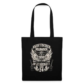 Gitarren Fan Musiker Gitarristen Geburtstag 1999 - Stoffbeutel - Schwarz - Vorne