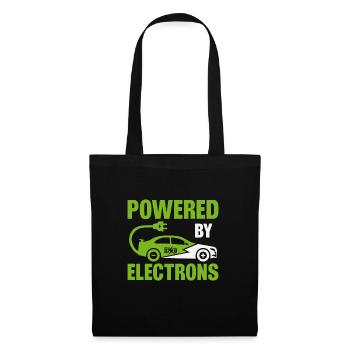Electric vehicle Electric car with electron drive - Tote Bag - black - Front