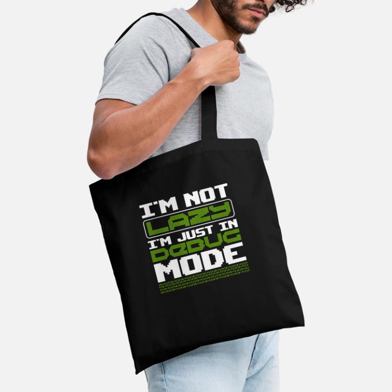 Not lazy In Debug Mode Algorithm Programming Code Tote Bag