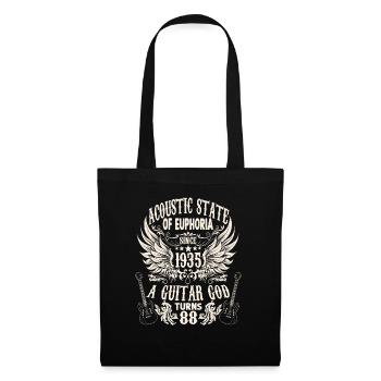 Guitar Fan Musician Guitarist Birthday 1935 - Tote Bag - black - Front