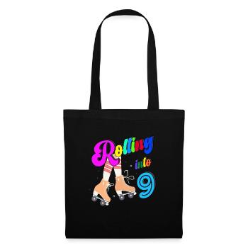 Rolling Into 9 years Lets Roll I'm Turning 9 Years - Tote Bag - black - Front