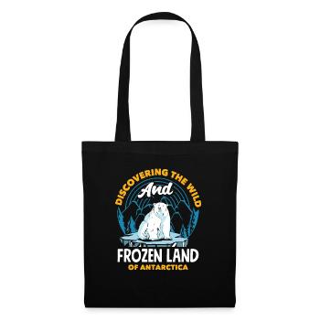 Discovering the wild and frozen land of Antarctica - Stoffbeutel - Schwarz - Vorne