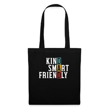 Fathers Day Best Dad Ever Kind Smart Friendly - Tote Bag - black - Front