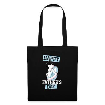 Vatertag Papa Bester Vater aller Zeiten Vaterschaft Papa - Stoffbeutel - Schwarz - Vorne