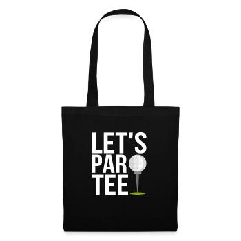 Let's Par Tee Golfing Golf - Tote Bag - black - Front