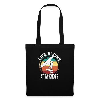 Wing Foiling Surf Surfing Surfer Wingsurfer - Tote Bag - black - Front