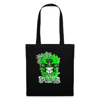Kitsun Vaporwave Japanese Kami Vaporwave Kitsune - Tote Bag - black - Front