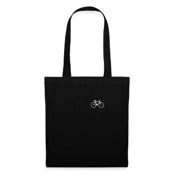 Silhouette Gravel Road Bike Cycliste Biker - Sac en tissu - noir - Devant