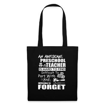 Preschool Teacher Awesome Preschool Teacher - Tote Bag - black - Front