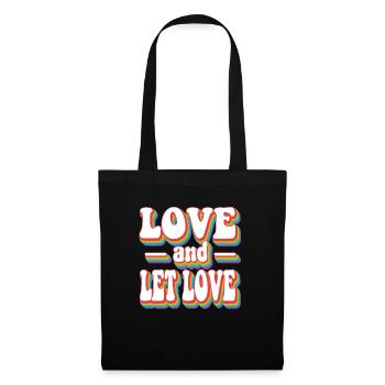 Love and Let Love Pride Rainbow LGBTQ+ - Tote Bag - black - Front