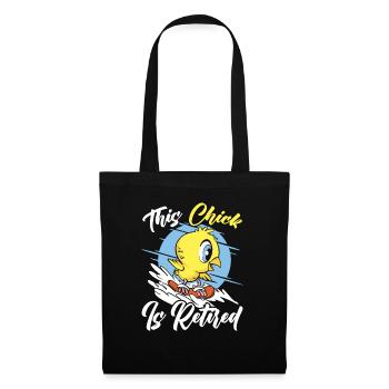 This Chick Is Retired Chicken Farmer Poultry - Tote Bag - black - Front