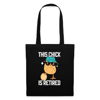 This Chick Is Retired Chicken Farmer Poultry - Tote Bag - black - Front