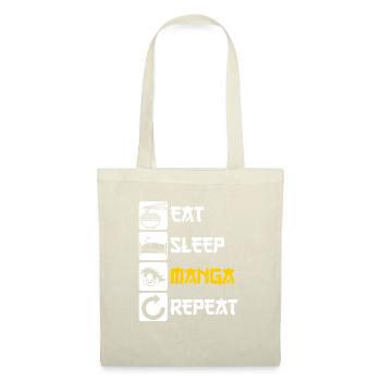 Eat Sleep Manga Repeat - Tote Bag - nature - Front