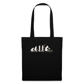 Briques Briques Ouvrier de la construction Briqueteur-maçon - Sac en tissu - noir - Devant