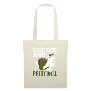 Coffee Drinker Paintball Player Paintballer - Tote Bag - nature - Front