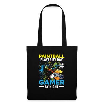 Videospiel-Liebhaber Paintball-Spieler Paintballer - Stoffbeutel - Schwarz - Vorne