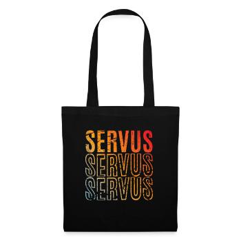SERVUS - Stoffbeutel - Schwarz - Vorne