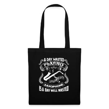 Saxophone A Day Playing Saxophone - Tote Bag - black - Front