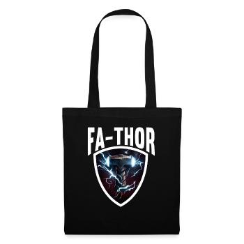 Papa Vathor Va Thor Vatertag Vatertagsgeschenk - Stoffbeutel - Schwarz - Vorne