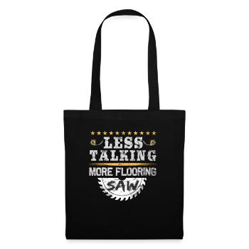 Poseur de tapis de construction de revêtement de sol - Sac en tissu - noir - Devant