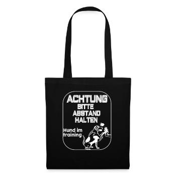 Hundetrainerin Hundetrainer Dog Hund Training - Stoffbeutel - Schwarz - Vorne