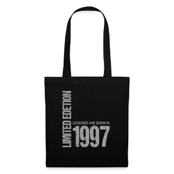 26. Geburtstag Damen Herren 26 Jahre 1997 Lustig - Stoffbeutel - Schwarz - Vorne