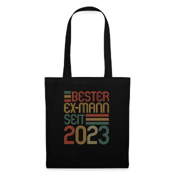 Weltbester Ex-Mann seit 2023 Scheidungs - Stoffbeutel - Schwarz - Vorne