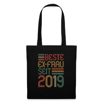 Weltbeste Ex-Frau seit 2019 Scheidungs - Stoffbeutel - Schwarz - Vorne
