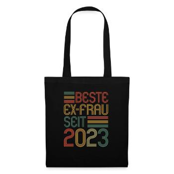 Weltbeste Ex-Frau seit 2023 Scheidungs - Stoffbeutel - Schwarz - Vorne