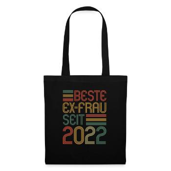 Weltbeste Ex-Frau seit 2022 Scheidungs - Stoffbeutel - Schwarz - Vorne