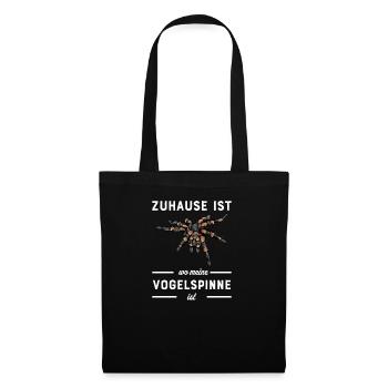 Vogelspinne I Tarantula Terrarium Motiv für - Stoffbeutel - Schwarz - Vorne