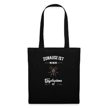 Vogelspinne I Tarantula Terrarium Motiv für - Stoffbeutel - Schwarz - Vorne