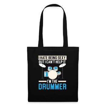 Drummer Musical Instrument Musician Drum Player - Tote Bag - black - Front