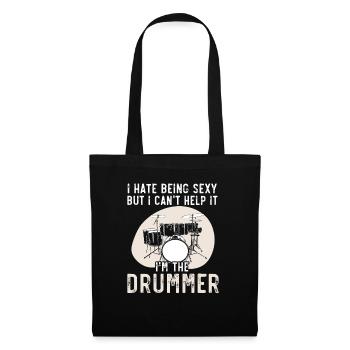 Drummer Musical Instrument Musician Drum Player - Tote Bag - black - Front