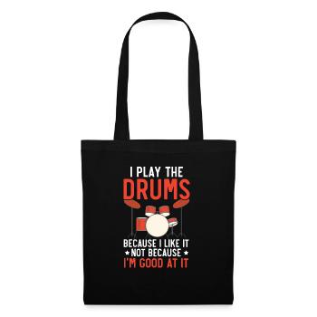 Drummer Musical Instrument Musician Drum Player - Tote Bag - black - Front
