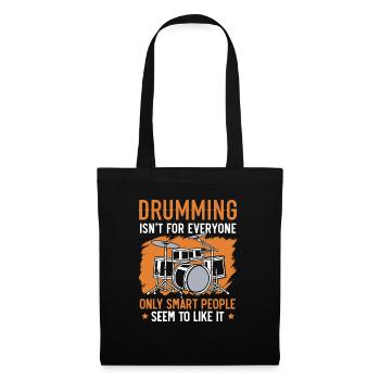 Drummer Musical Instrument Musician Drum Player - Tote Bag - black - Front