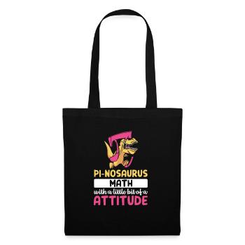 Pi-nosaurus math avec un peu de posture - Sac en tissu - noir - Devant