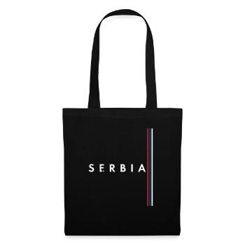 Belgrade Serbia Serbian Serbian Srbija Yugoslavija - Stoffbeutel - Schwarz - Vorne
