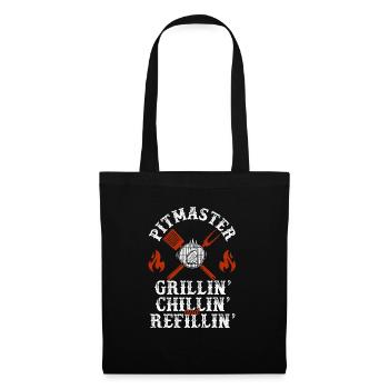 Pitmaster Grillin Chillin and Refillin BBQ Smoker - Tote Bag - black - Front