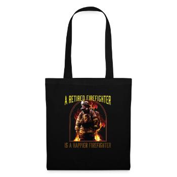 A Retired Firefighter Is A Happier Firefighter - Tote Bag - black - Front