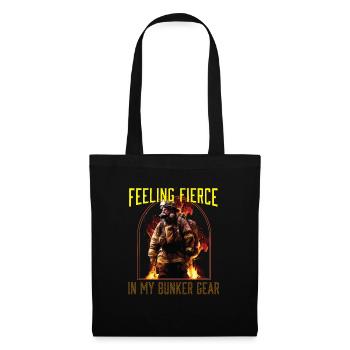 Se sentir féroce dans mon Bunker Gear Fireman - Sac en tissu - noir - Devant