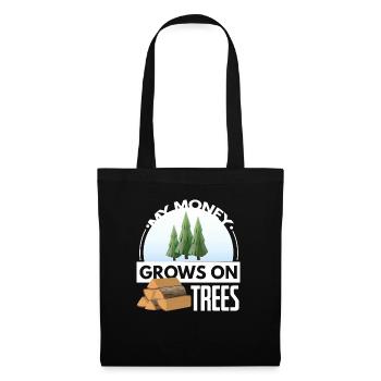 My Money Grows On Trees - Stoffbeutel - Schwarz - Vorne