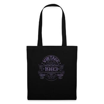 Vintage 1983 verjaardag Vintage - Stoffen tas - zwart - Voor