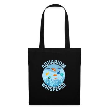 Aquarium Whisperer Aquarium Propriétaire Garde de poissons - Sac en tissu - noir - Devant
