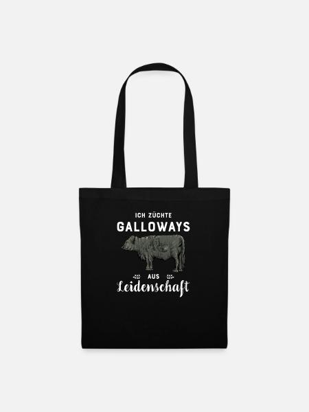 Galloway Rind I Schottland Rinderzucht für - Stoffbeutel - Schwarz