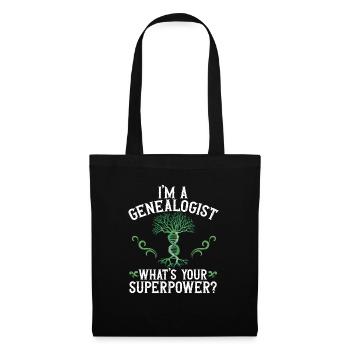 Genealogy Genealogy Genealogist - Tote Bag - black - Front