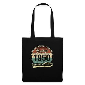 Génial depuis le design d’anniversaire rétro vintage 1950 - Sac en tissu - noir - Devant