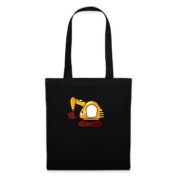 Pelle écologique pour conducteur de pelle hommes et garçons - Sac en tissu - noir - Devant
