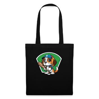 Baseball Dog Baseball Player Baseball Coach - Tote Bag - black - Front