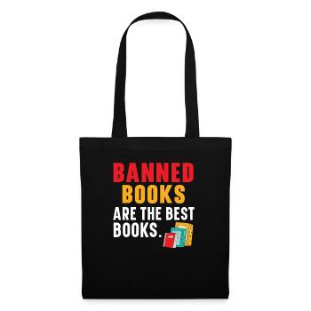 Lesen Sie verbotene Bücher Bücherwurm Buchliebhaber Bibliophile - Stoffbeutel - Schwarz - Vorne